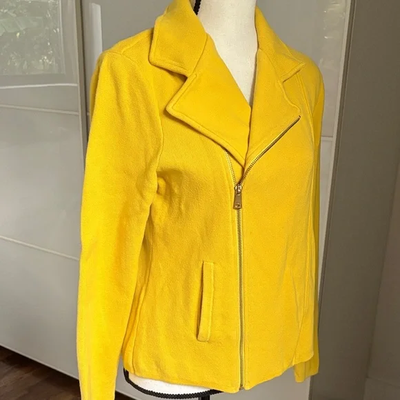 Lauren Ralph Lauren Knit Motorcycle Jacket Ladies Large - Picture 4 of 6